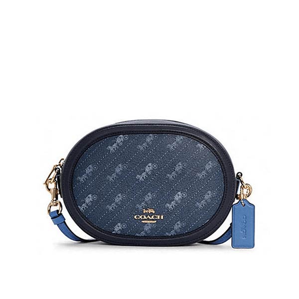 COACH 經典馬車LOGO 印花橢圓相機包 COACH 經典馬車LOGO 印花橢圓相機包