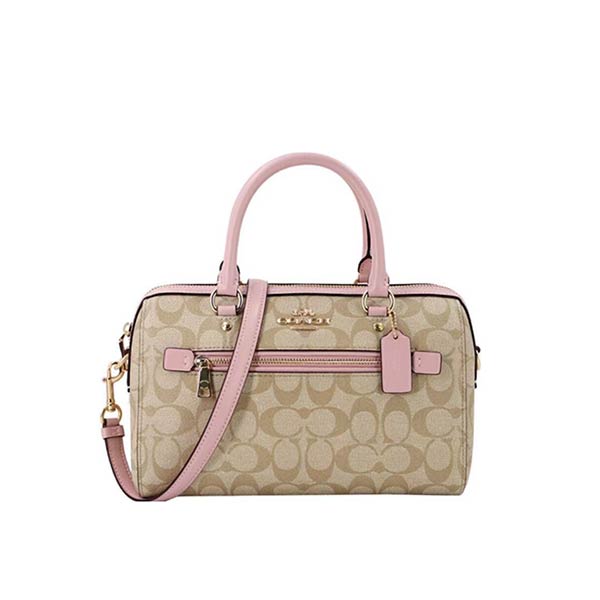 COACH 蔻馳 Rowan 27 經典老花拼色手提單肩 COACH 蔻馳 Rowan 27 經典老花拼色手提單肩
