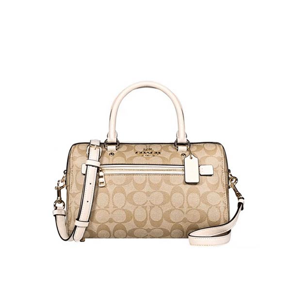 COACH 蔻馳 Rowan 27 經典老花拼色手提單肩 COACH 蔻馳 Rowan 27 經典老花拼色手提單肩