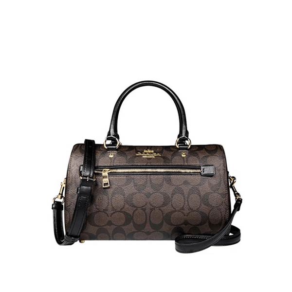 COACH 蔻馳 Rowan 27 經典老花拼色手提單肩 COACH 蔻馳 Rowan 27 經典老花拼色手提單肩