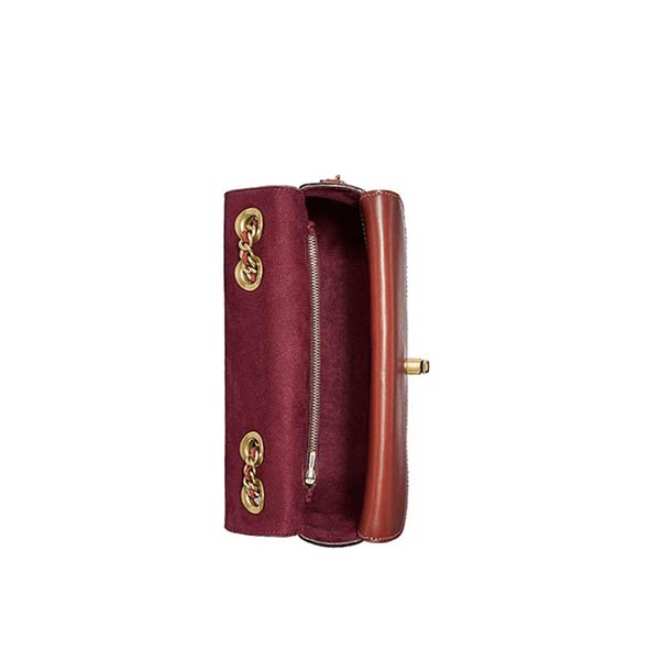 COACH Madison 山茶花金屬扣翻蓋鏈條小方包 COACH Madison 山茶花金屬扣翻蓋鏈條小方包