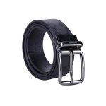 COACH 蔻馳 經典老花 PVC 禮盒裝雙頭腰帶 男款 黑灰色 款3.8cm