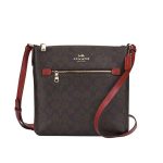 【3色】COACH ROWAN FILE 立體馬車緹花LOGO防刮皮革單肩斜挎包 男女同款