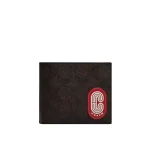【3色】COACH 經典流線文字LOGO印花短夾 附活動夾