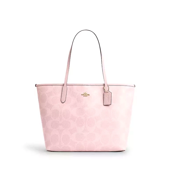 COACH City 33 經典標誌塗層帆布托特包